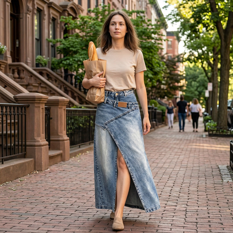 Jupe Maxi en Denim